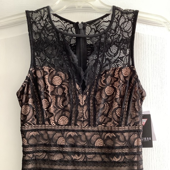 GUESS "KASON" BODYCON WOMEN'S BLACK DRESS - SIZE S - Picture 3 of 11